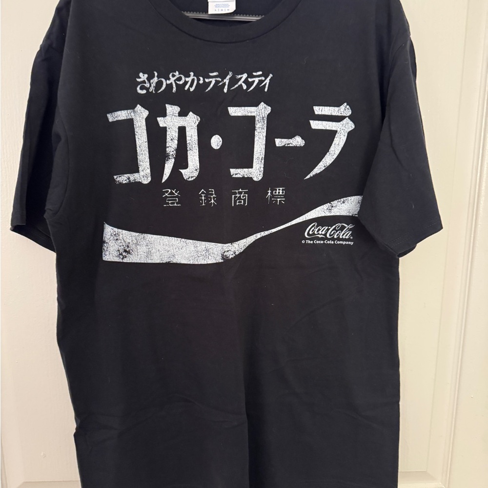 Coca Cola Black Short Sleeve Tee with Vintage Graphic